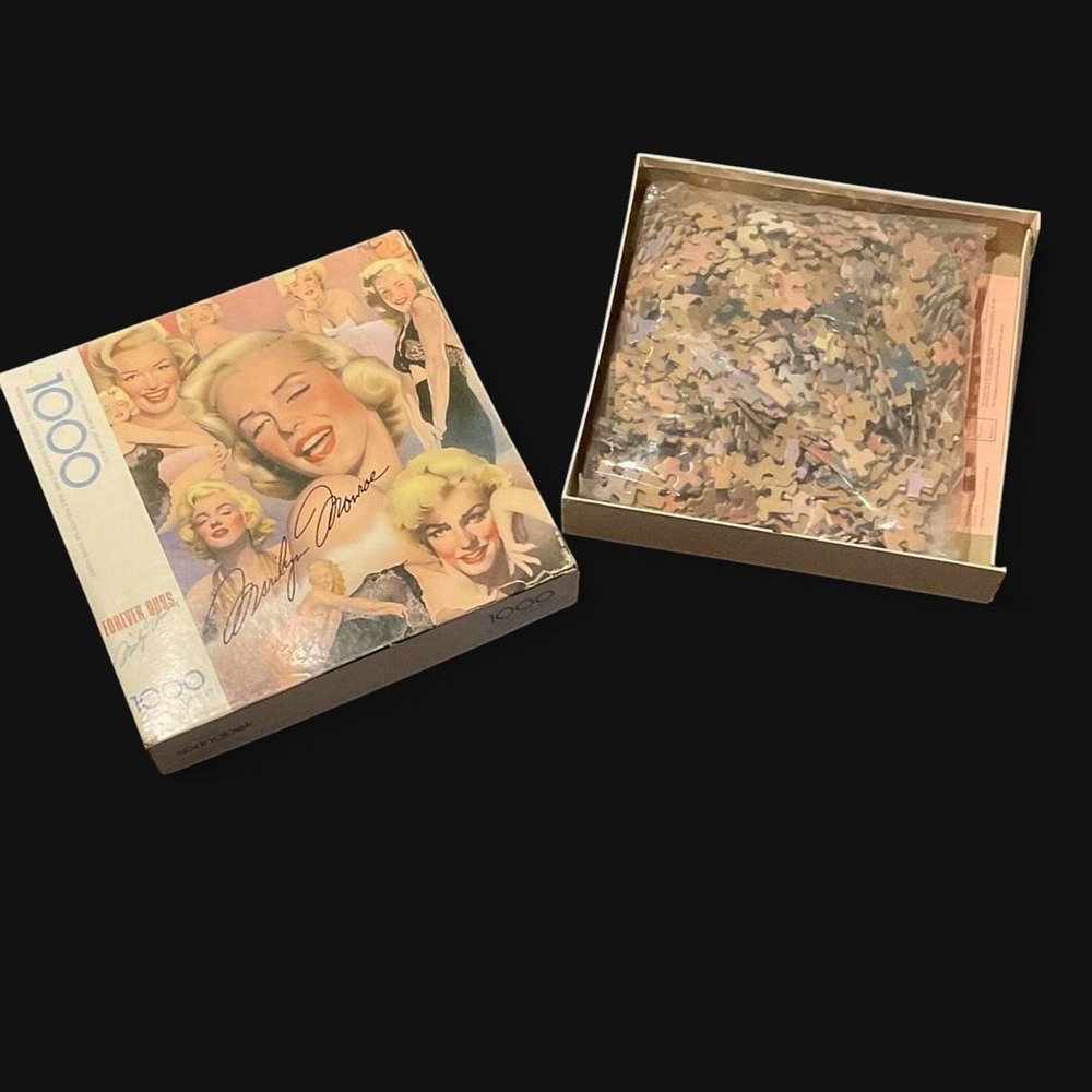 Sealed 1986 Marilyn Monroe 1000 piece jigsaw poster puzzle